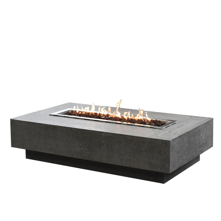 Elementi Tisch mit Feuerstelle Hampton Wayfair.de